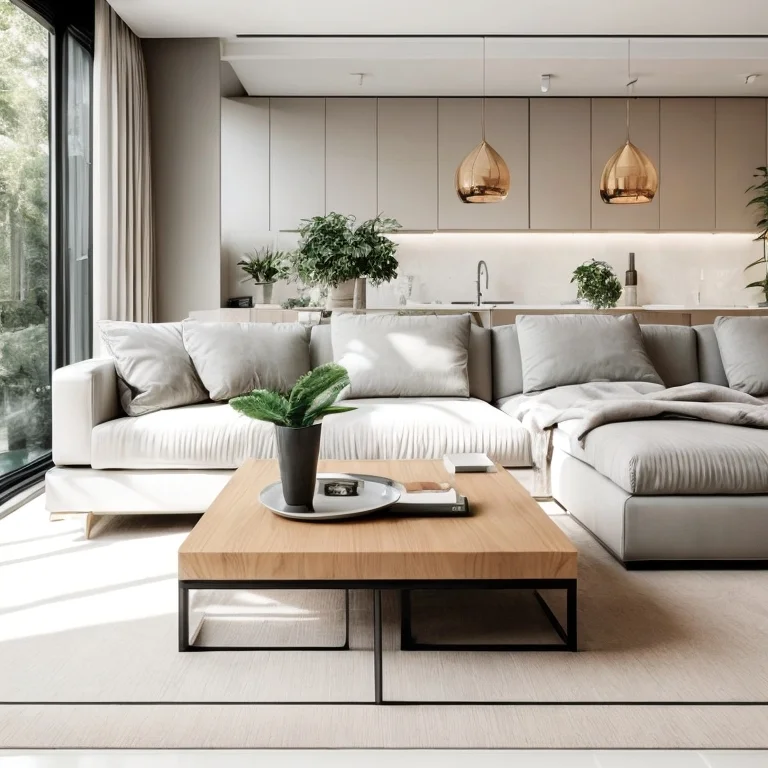 Moderne Küche einer Luxuswohnung